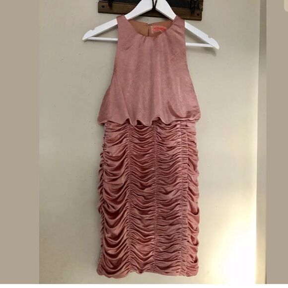 NEW FREE PEOPLE RUCHED BODYCON MINI DRESS - Picture 3 of 6